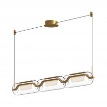  LP28543-BG-UNV - Hilo 43-in Brushed Gold LED Linear Pendant