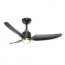  CF72942-BG/MB-5CCT - Hugo 42-in Brushed Gold/Matte Black with Light Kit Ceiling Fan