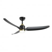  CF72952-BG/MB-5CCT - Hugo 52-in Brushed Gold/Matte Black with Light Kit Ceiling Fan