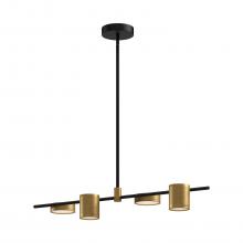 LP96840-BK/BG-UNV - Jayden 40-in Black/Brushed Gold LED Linear Pendant