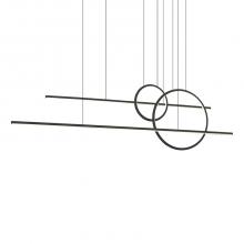  MP14956-BK-UNV-010 - Chute Calypso 56-in Black LED Multi Pendant