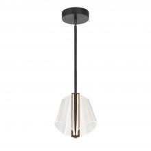  PD62511-BK/LG-UNV - Mulberry 11-in Black/Light Guide LED Pendant