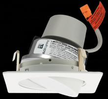  E428R0830BB - 4" SQR ADJSTBL TRIM 850LM 30K W/ DRVR