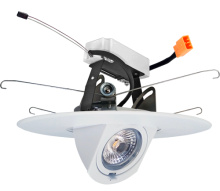  EL69727DXB - 6" LED ADJSTBL TRIM 0-90DEG 0-10V DIM