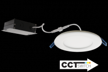  ERT412CT5BZ - 4" LED PANEL 12W 700LMN DIM CRI90 5CCT