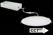  ERT81DXCT5W - 8" SLM LGT 20W 1200LMN DIM 120/277 5CCT