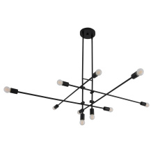  3-697-15 - MIKA 10LT CHANDELIER - BK