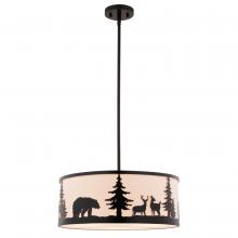  P0416 - Acadia 18-in. W 3 Light Pendant Bronze