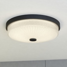  C0324 - Preston 12.5-in W LED Flush Mount Matte Black
