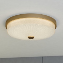  C0325 - Preston 12.5-in W LED Flush Mount Matte Brass