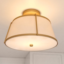  C0328 - Marion 13-in. 2 Light Semi-Flush Mount Mystic Gold