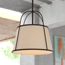  P0436 - Marion 15-in. 1 Light Pendant Matte Black
