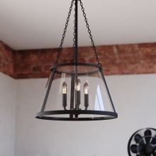  P0437 - Rochester 16-in. 3 Light Pendant Matte Black