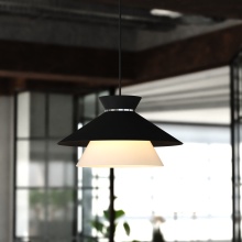  P0440 - Loomis 15-in. 1 Light Pendant Matte Black