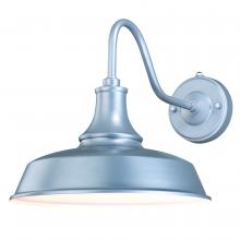  T0371 - Dorado 12-in Outdoor Wall Light Satin Silver and White