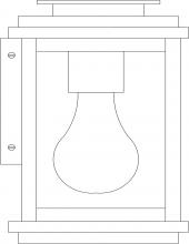  BOW-5FL-BZ - 5" Bournemouth Wall Mount