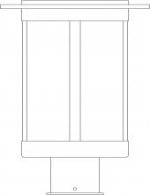  SAP-9DD-P - 9" Santorini Post Mount