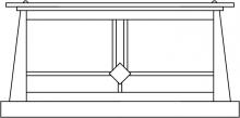  ABC-15M-P - 15" Aberdeen column mount