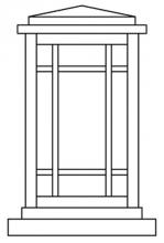  AVC-6CR-BZ - 6" avenue column mount