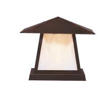  CC-12BGW-BK - 12" carmel column mount with bungalow overlay