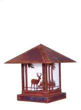  TRC-12DRGW-BK - 12" timber ridge column mount with deer filigree