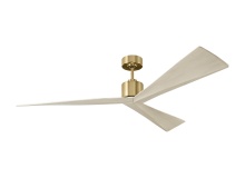  3ADR60BBSWWO - Adler 60 - Burnished Brass w Washed White Oak Blades