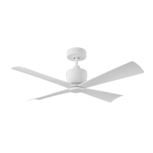  4LNCR44RZW - Launceton 44 Ceiling Fan in Matte White with Matte White Blades