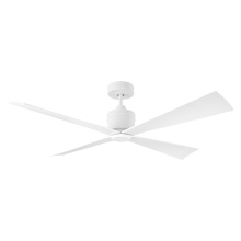  4LNCR56RZW - Launceton 56 Ceiling Fan in Matte White with Matte White Blades