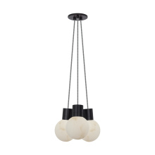  SLCH54230IB - Mina Alabaster 3-Light Small Chandelier