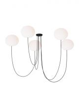  PBCH36827OPB - Helium Large 5 Light Chandelier