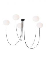  PBCH36427OPB - Helium Medium 5 Light Chandelier