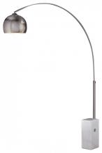  P054-084 - GEORGE'S READING ROOM - 1 LIGHT ARC FLOOR LAMP MARBLE BASE
