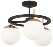  P1357-618 - ALLURIA - 3 LIGHT SEMI FLUSH