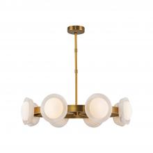  CH320837VBAR-UNV - Alonso 37-in Vintage Brass/Alabaster LED Chandeliers