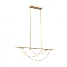  LP317448VB-UNV - Aryas 48-in Vintage Brass LED Linear Pendant
