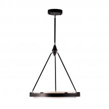  PD302724CBSS-UNV-010 - Duo 24-in Classic Black/Silver Shimmer LED Pendant