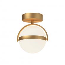  FM301001BG-UNV - Globo 7-in Brushed Gold LED Flush Mount