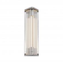  WV339112PNCR - Sabre 12-in Polished Nickel/Ribbed Glass LED Wall/Vanity