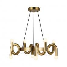  CH420823BG - Sadie 23-in Brushed Gold Socket Chandelier