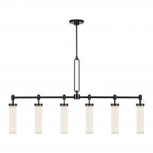  LP355652UBGO - Wynwood 52-in Urban Bronze/Glossy Opal 6 Lights Linear Pendant