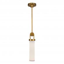  PD355015VBGO - Wynwood 15-in Vintage Brass/Glossy Opal 1 Light Pendant