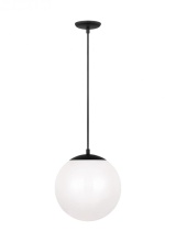  6022EN3-112 - Leo - Hanging Globe Large One Light Pendant with White Glass