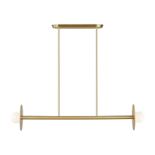  KC1012BBS - Nodes Medium Linear Chandelier