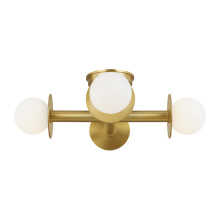  KF1034BBS - Nodes Semi-Flush Mount