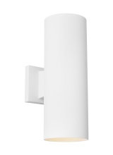  SLO1152OTW - Outdoor Cylinders Medium Two Light Wall Lantern