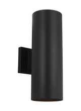  SLO1152TXB - Outdoor Cylinders Medium Two Light Wall Lantern