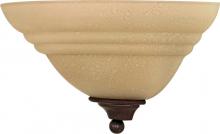  60/106 - 1-Light 13" Wall Sconce in Old Bronze Finish with Amber Water Glass