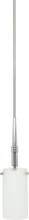  60/1068 - 1-Light Mini Pendant Light Fixture in Polished Chrome with White Opal Glass and (1) Halogen G9 Bulb