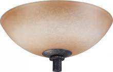  60/1444 - Madison; 2 Light; 13 in.; Flush Dome with Toffee Crunch Glass