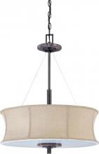  60/1446 - Madison; 3 Light; 22 in.; Pendant with Fabric Shade